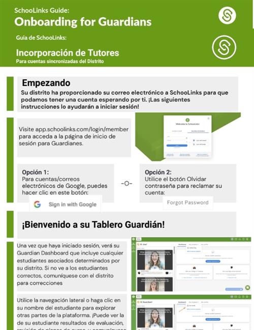 Onboarding for Guardians (Spanish)